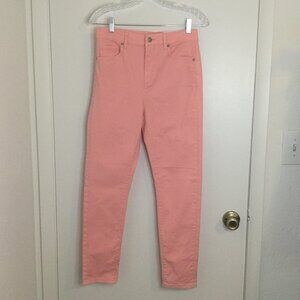Loft The Skinny High Rise Pink Jeans 27/4